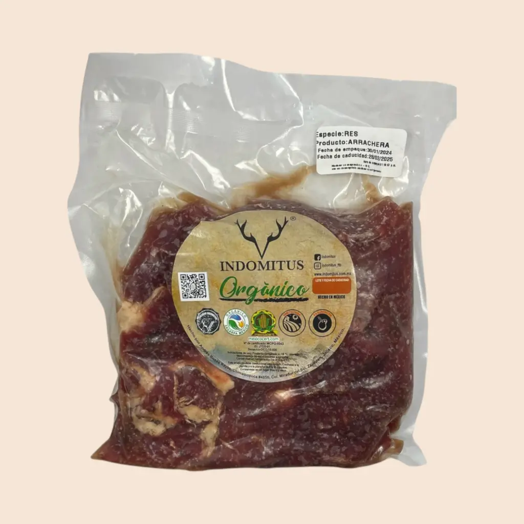 Arrachera de res 500gr INDOMITUS