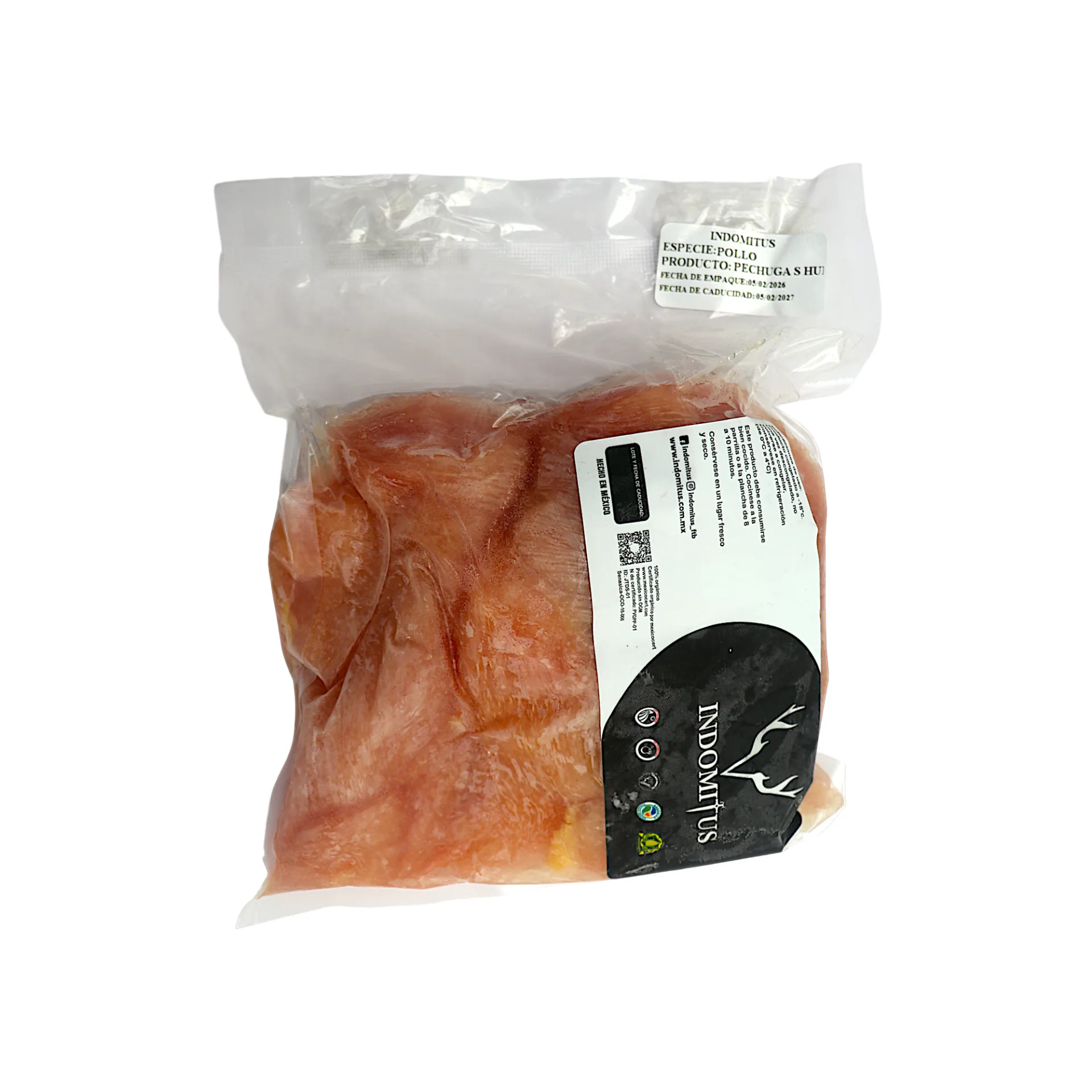 Pechuga sin hueso 500gr INDOMITUS