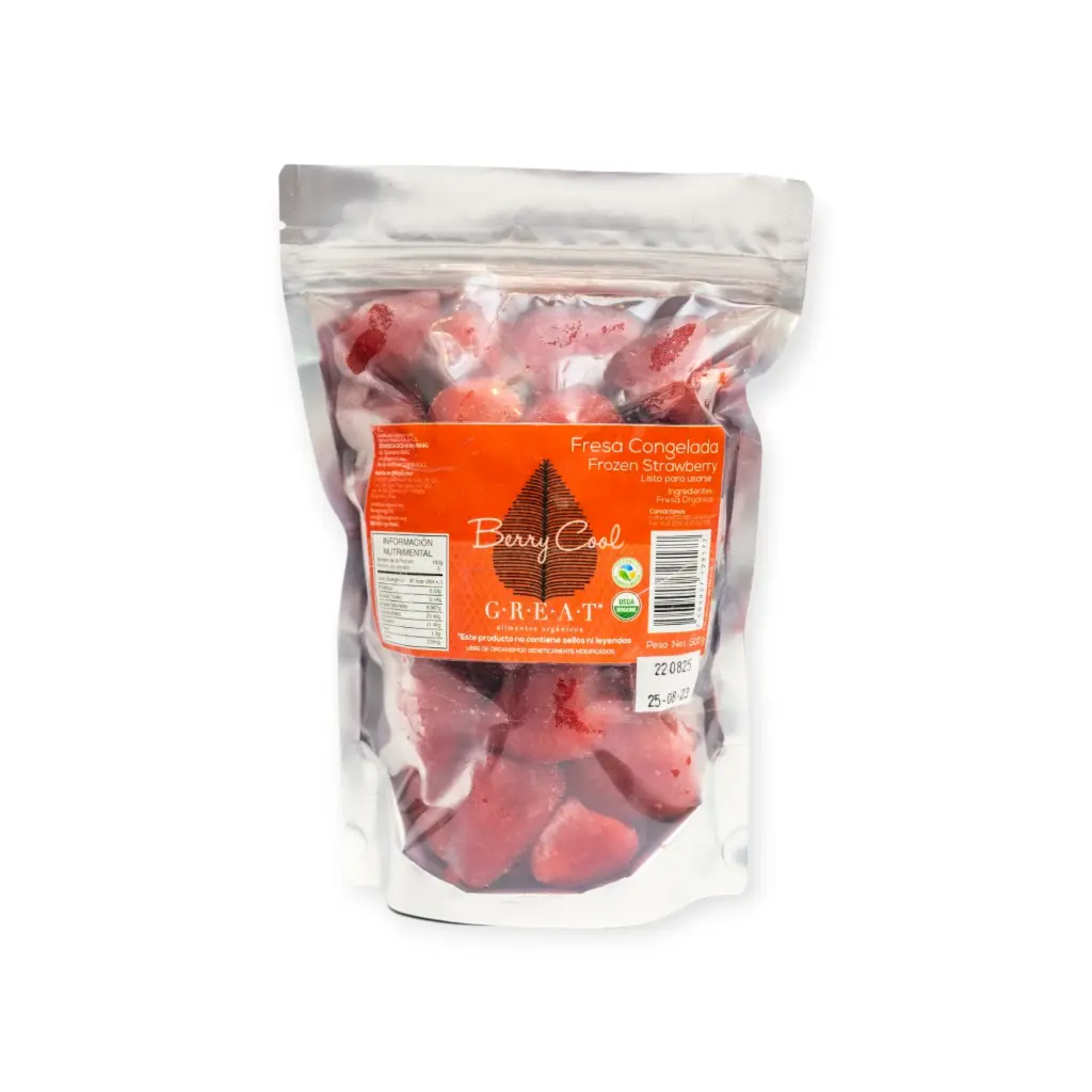 Fresas congeladas orgánicas 500gr GREAT