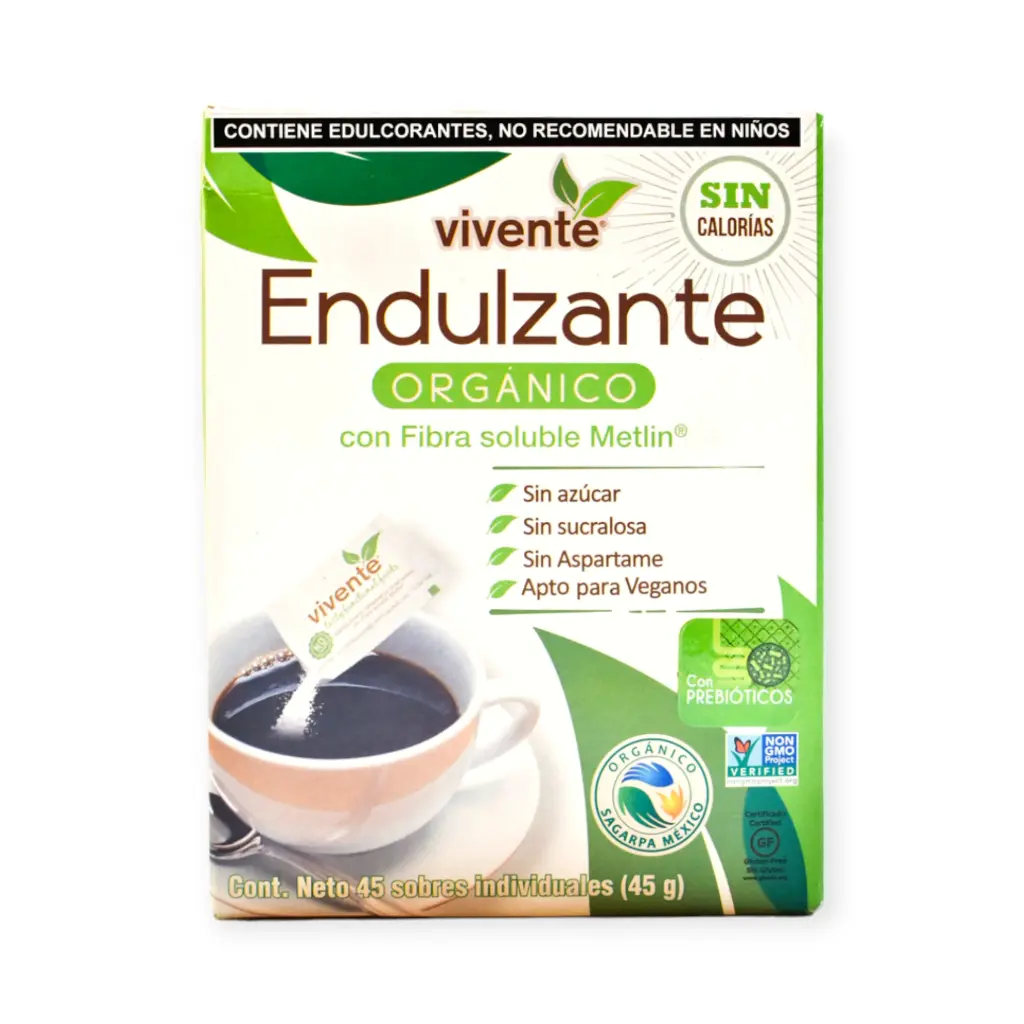 Endulzante orgánico 45gr VIVENTE