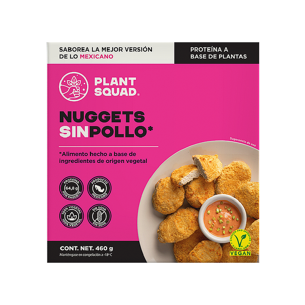 Nuggets sin pollo 460gr PLANT SQUAD 