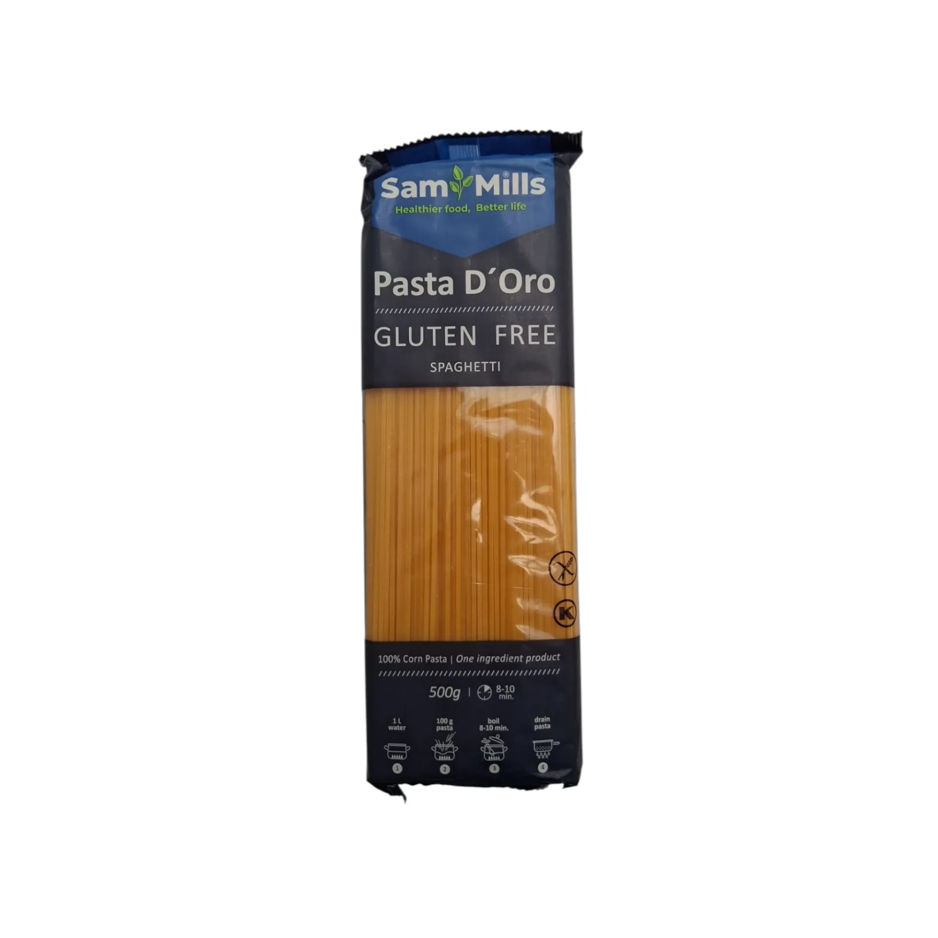 [5948935002605] Pasta de maíz spaghetti sin gluten 500gr SAM MILLS
