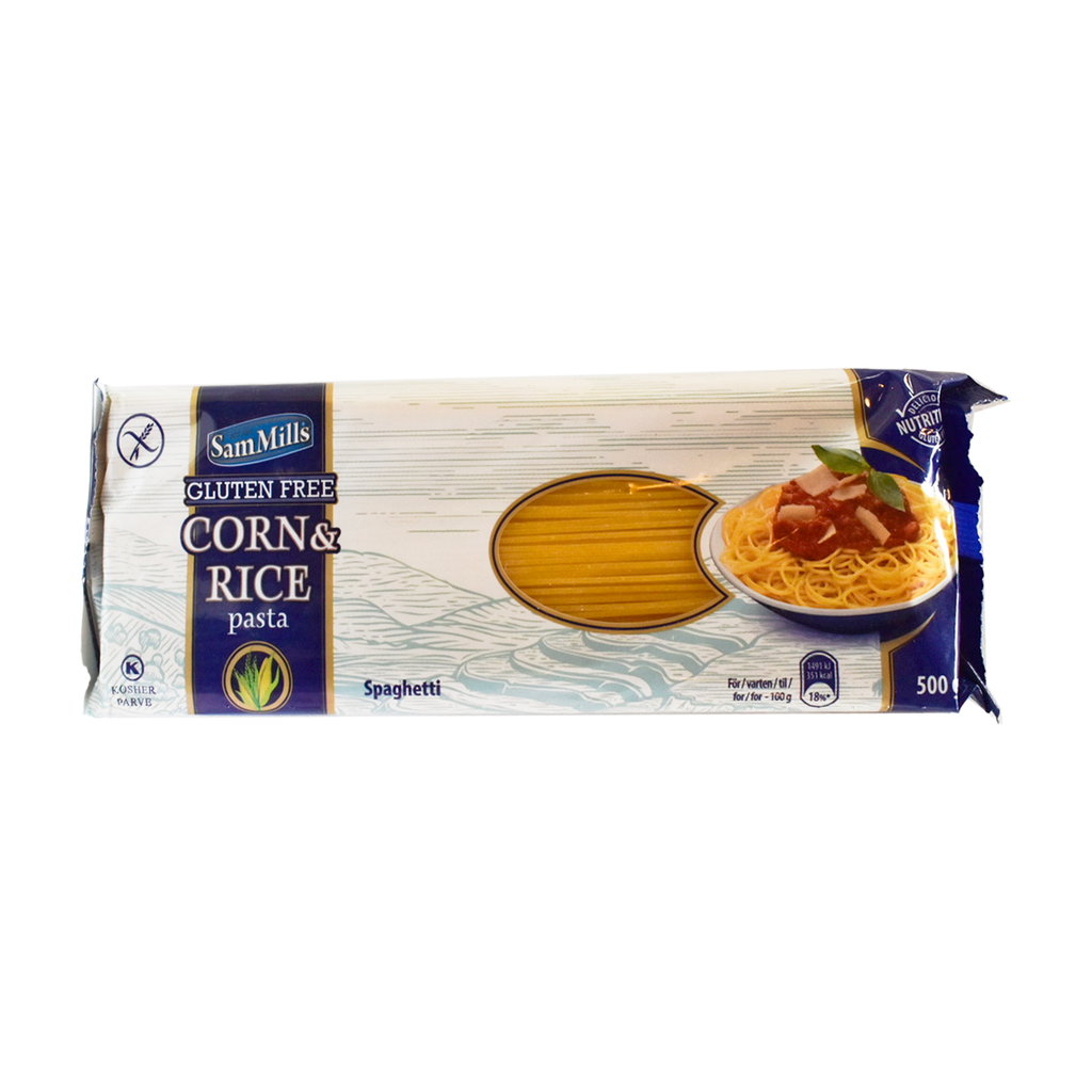 Pasta de maíz y arroz spaghuetti sin gluten 500gr SAM MILLS