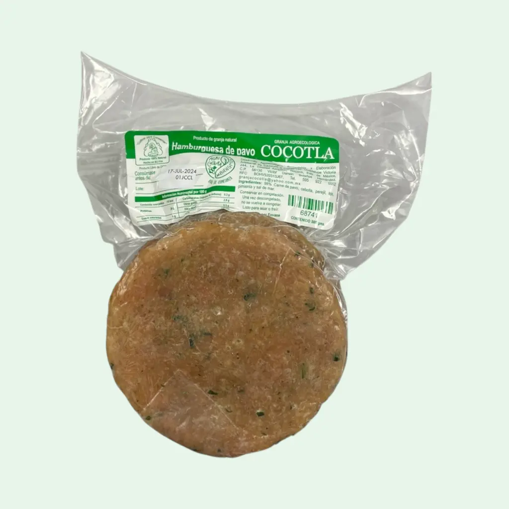 Hamburguesa de pavo 500gr COCOTLA