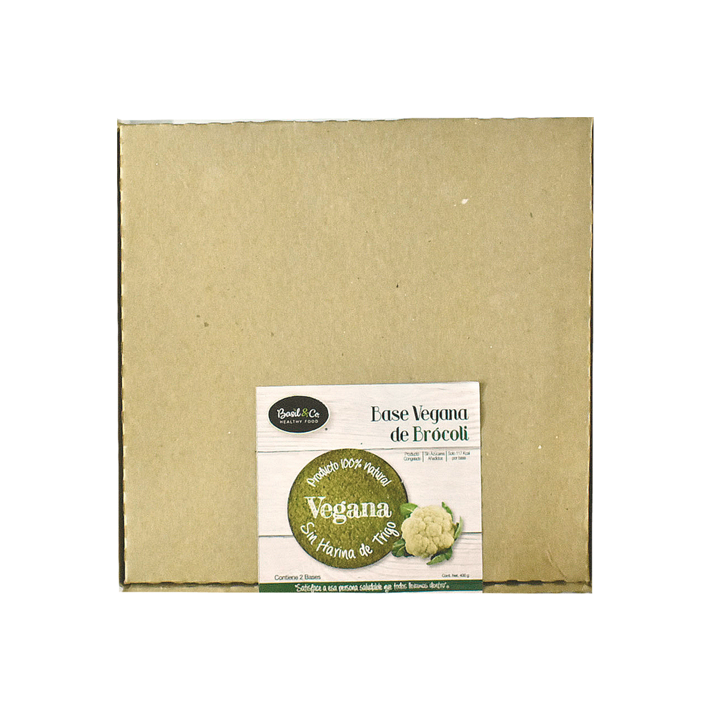 Base para pizza de brócoli vegana 400gr BASIL&CO