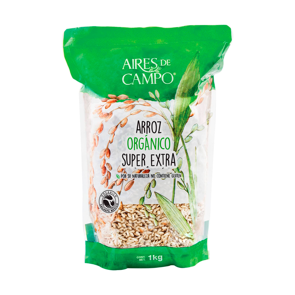 Arroz blanco orgánico 1kg AIRES DE CAMPO