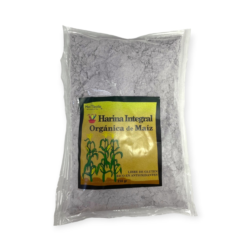 Harina de maíz azul 250gr MATI TLAOLLE