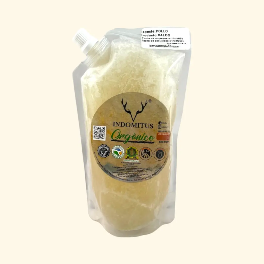 Caldo de huesos de pollo 500ml INDOMITUS