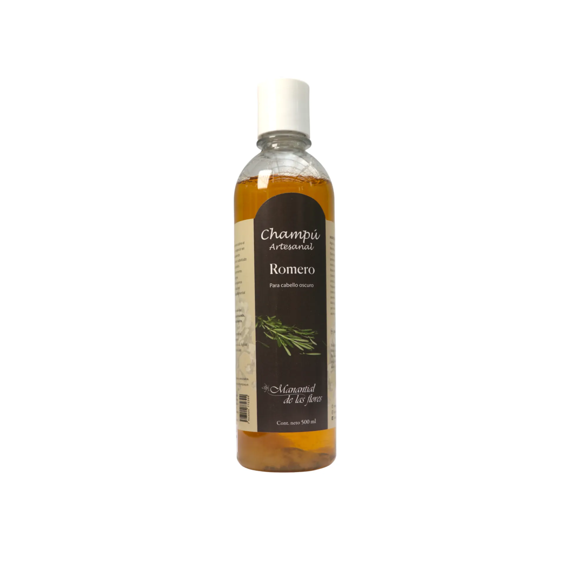Champú líquido de romero 500ml MANANTIAL DE LAS FLORES