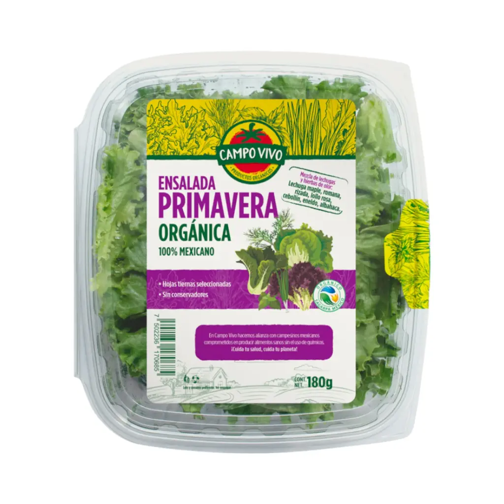 [7502236170685] Ensalada primavera orgánica 180gr CAMPO VIVO