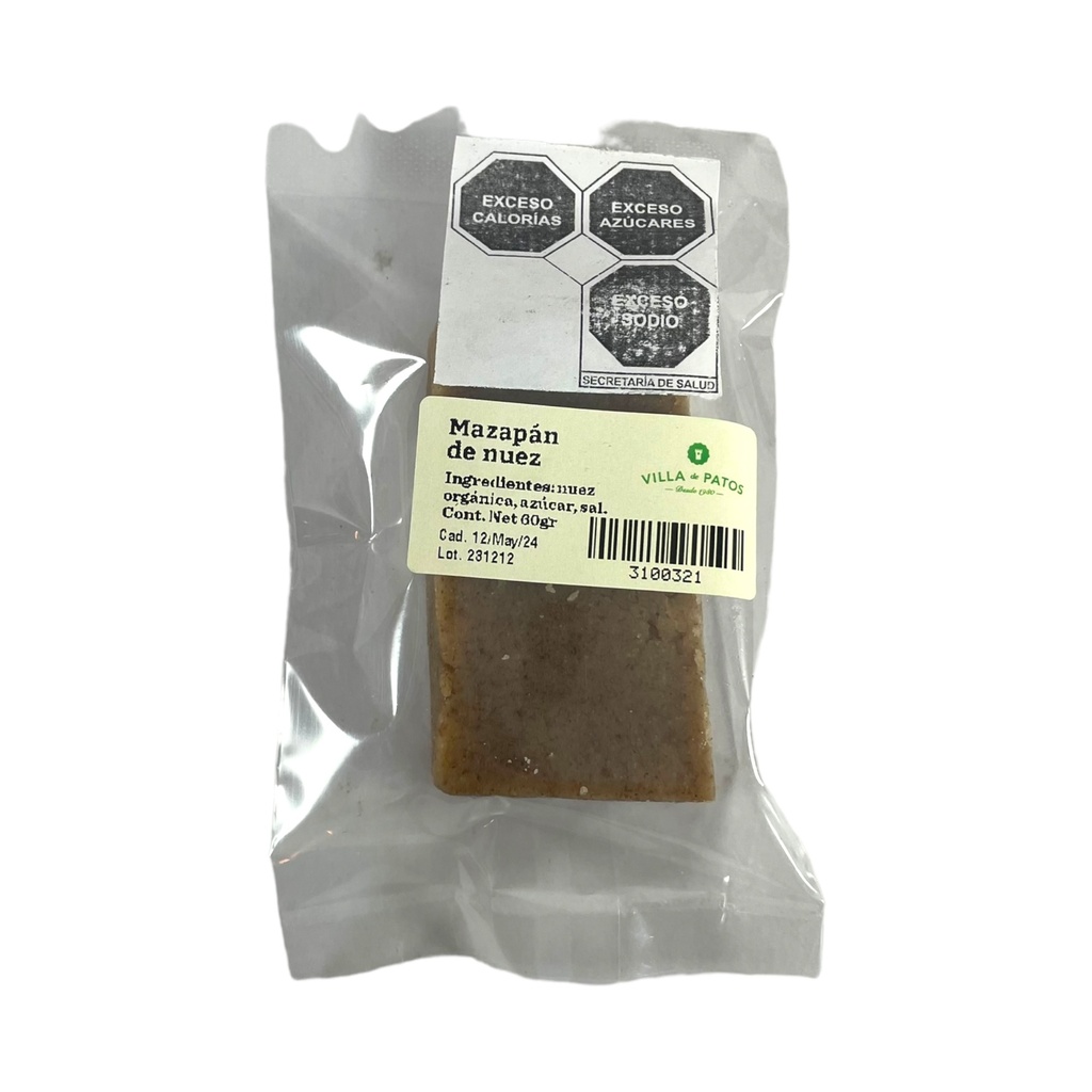 Mazapán de nuez 60gr VILLA DE PATOS