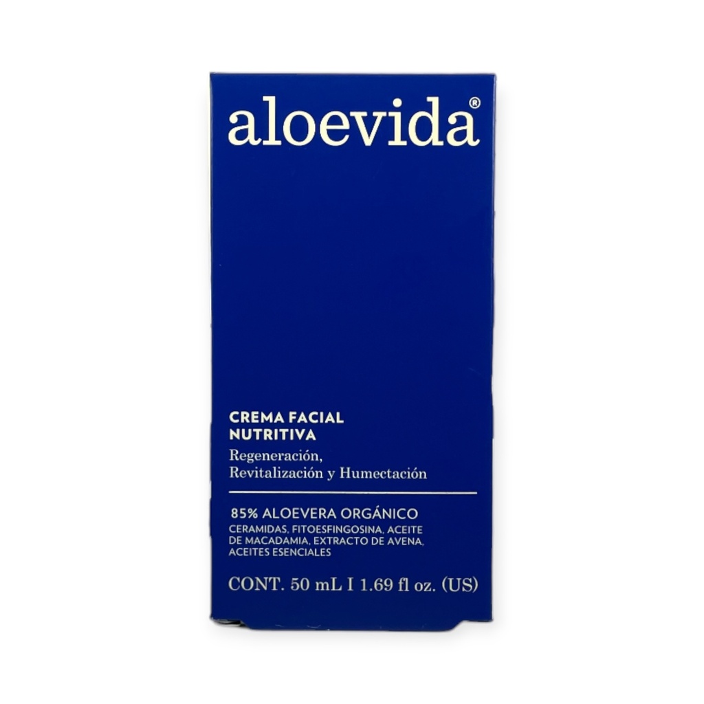 [7503013962257] Crema facial nutritiva 85% de aloe vera orgánico 50ml ALOE VIDA