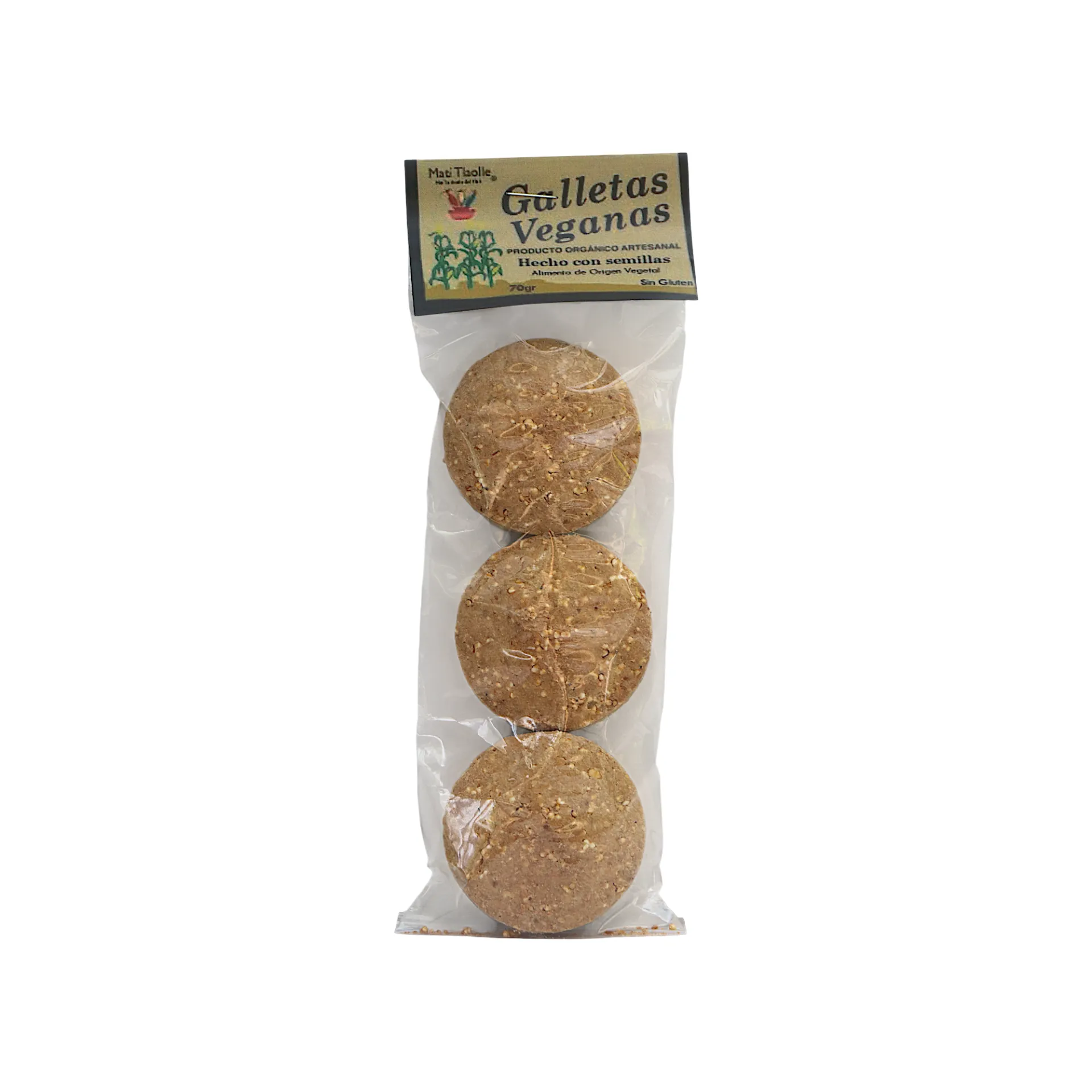 Galletas veganas 70gr MATI TLAOLLE