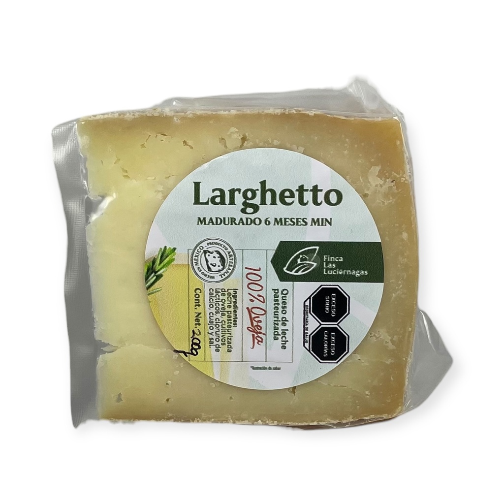Queso de oveja maduro Larghuetto 200gr FINCA LAS LUCIERNAGAS