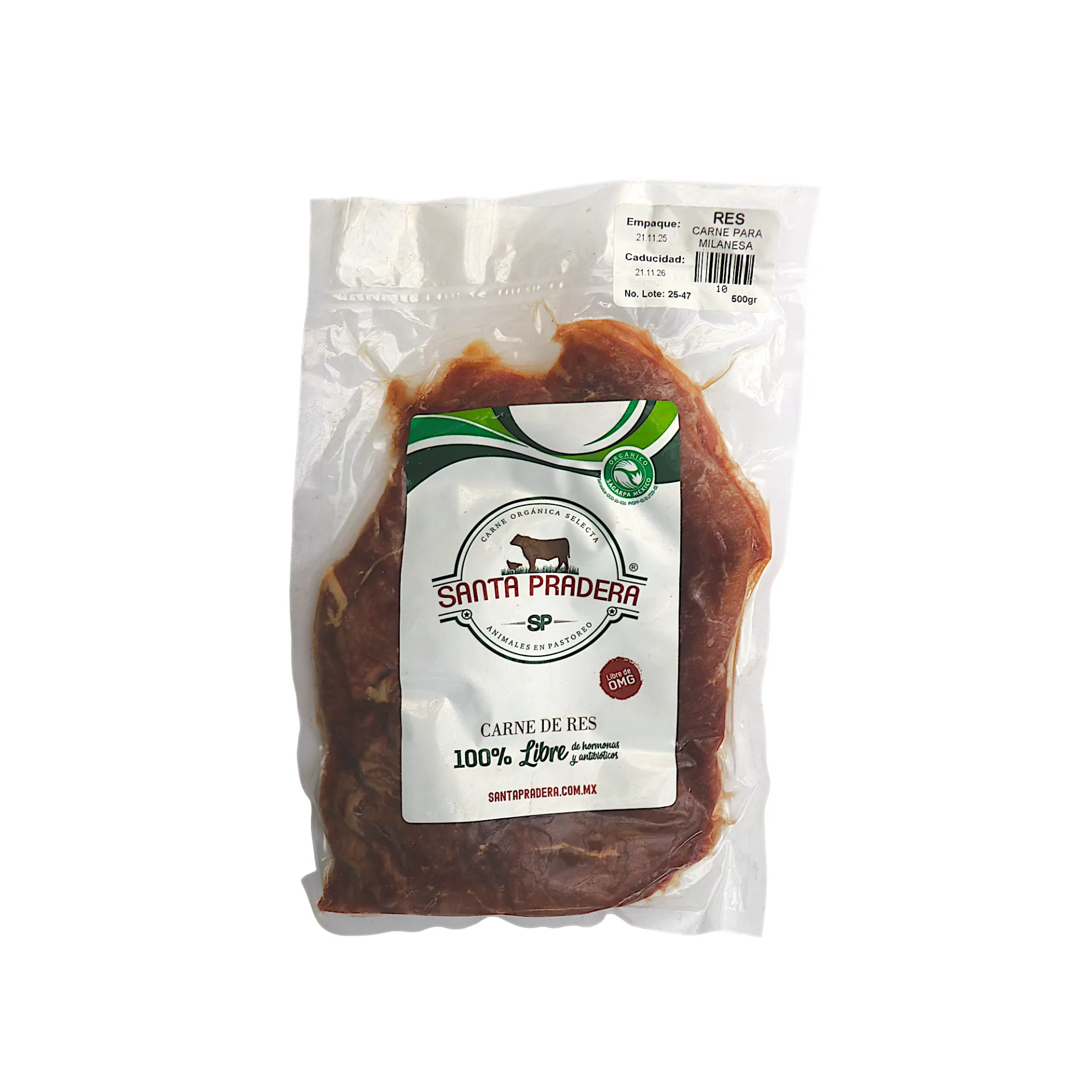 Milanesa de res 500gr SANTA PRADERA