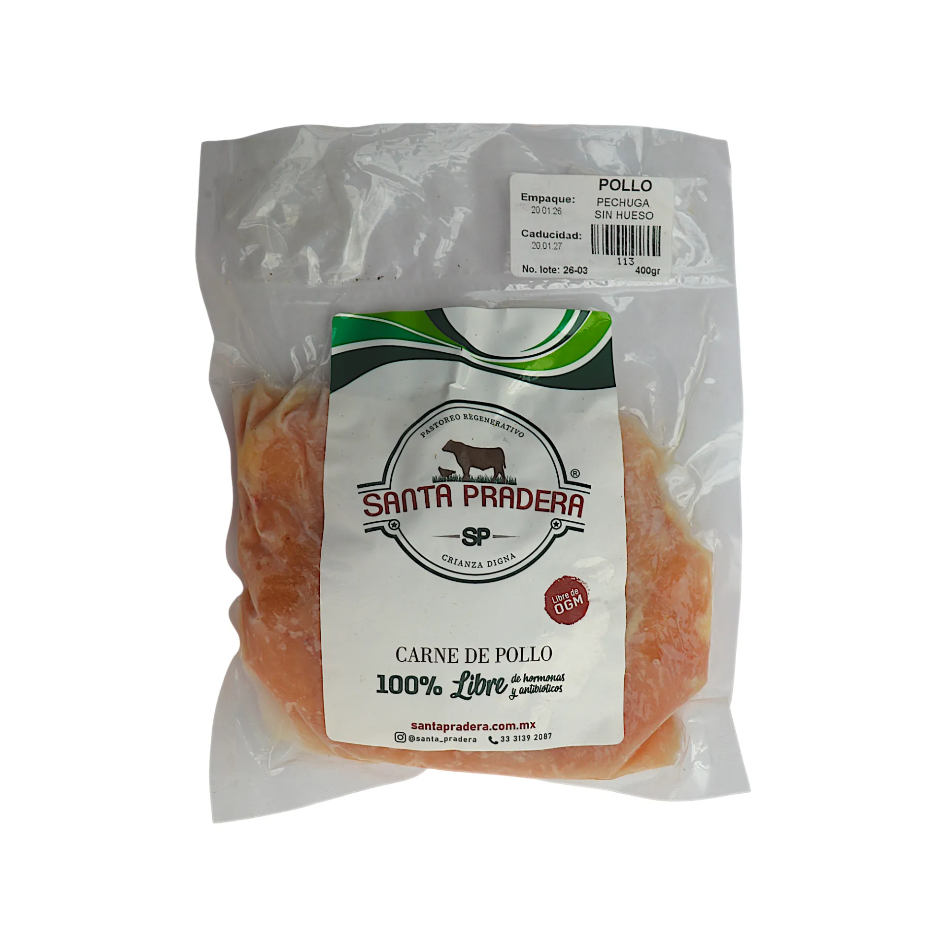 Pechuga sin hueso 500gr SANTA PRADERA