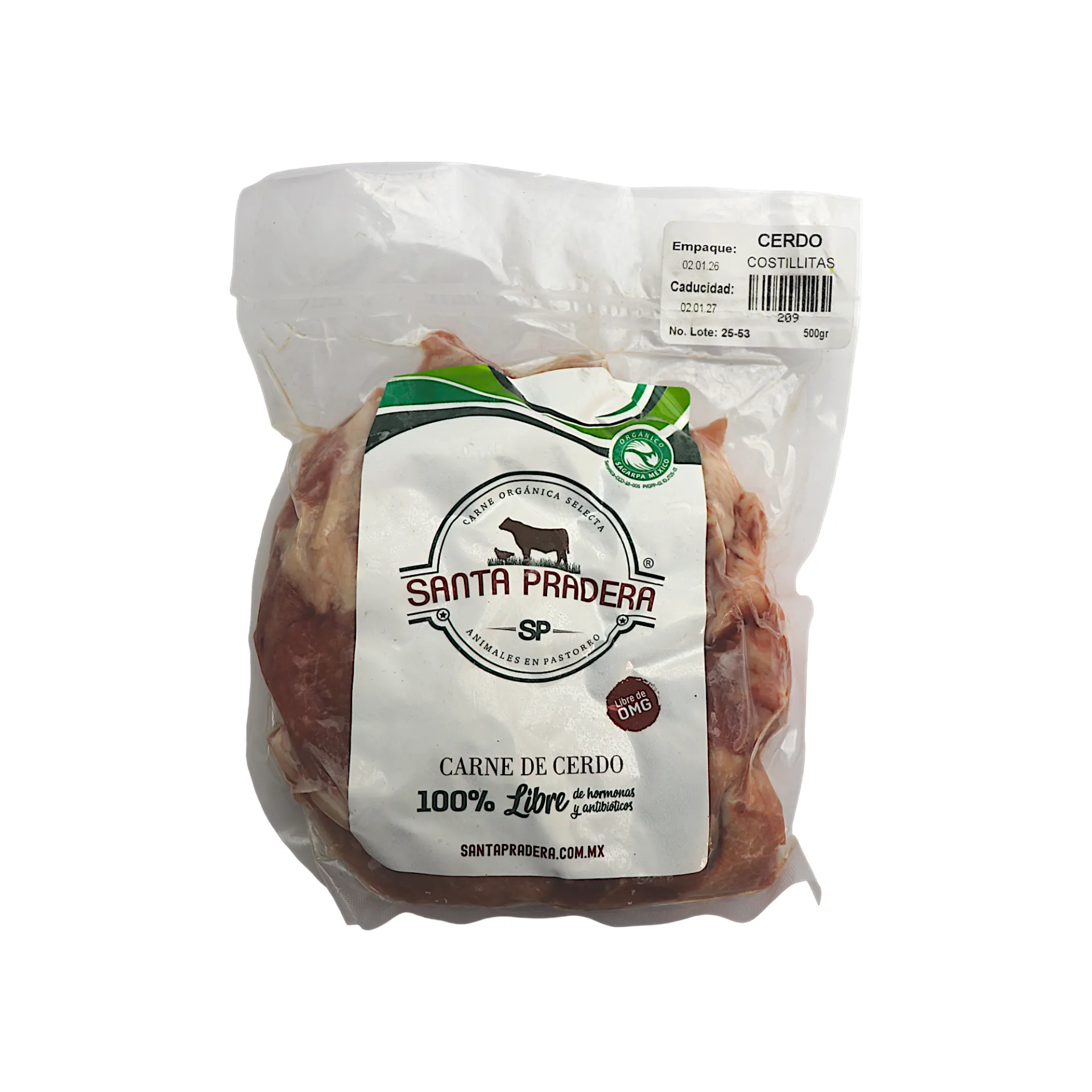 Costillita de cerdo 500gr SANTA PRADERA