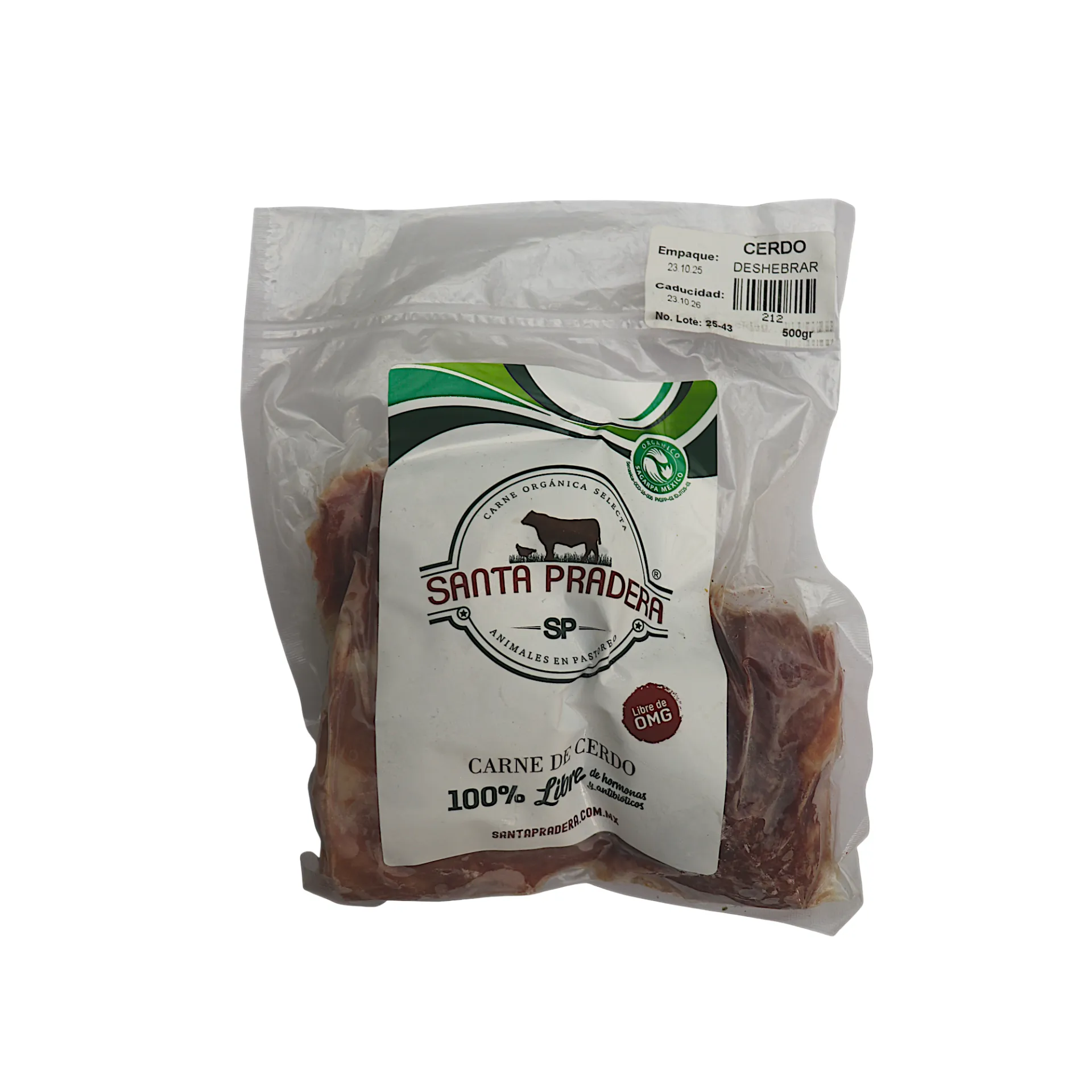 Carne para deshebrar de cerdo 500gr SANTA PRADERA