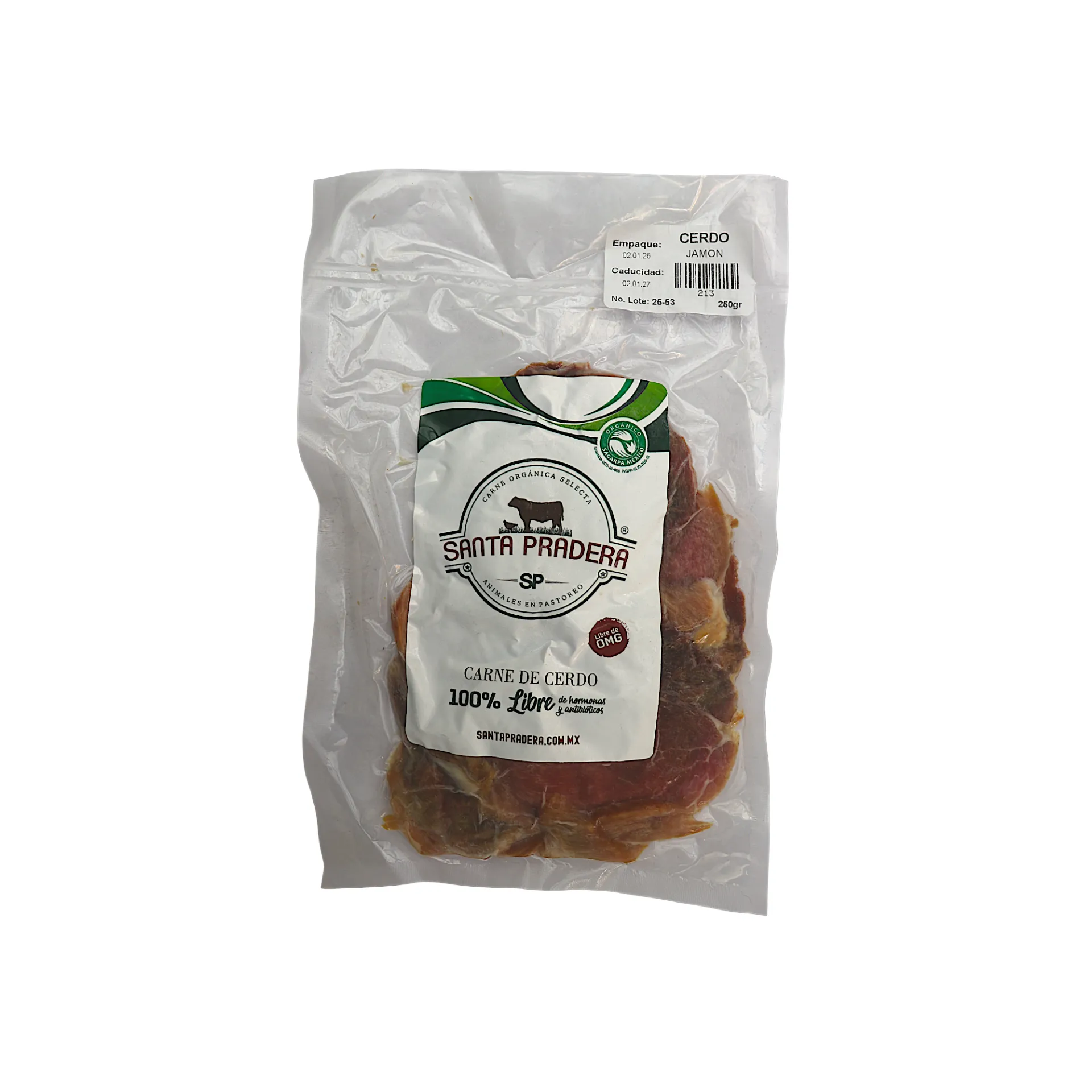 Jamón de pierna de cerdo 250gr SANTA PRADERA