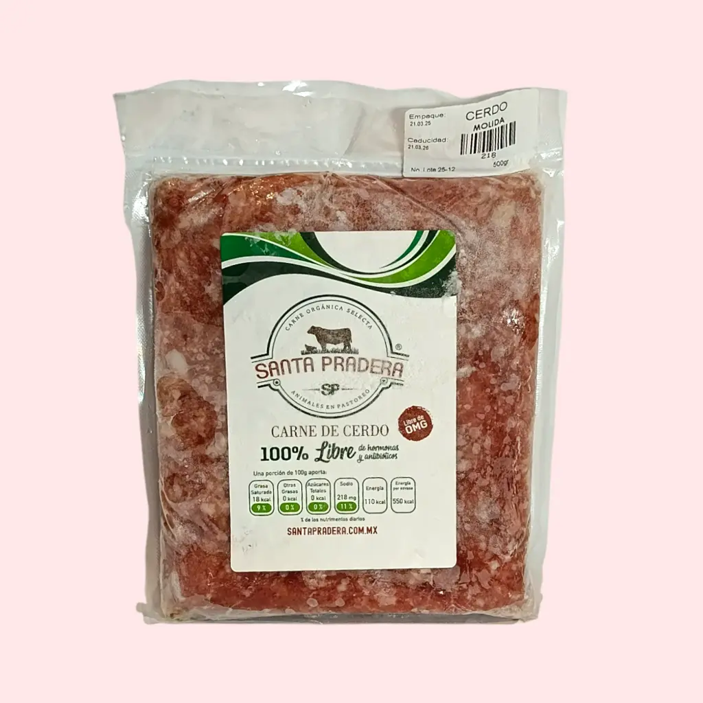 Molida de cerdo 500gr SANTA PRADERA