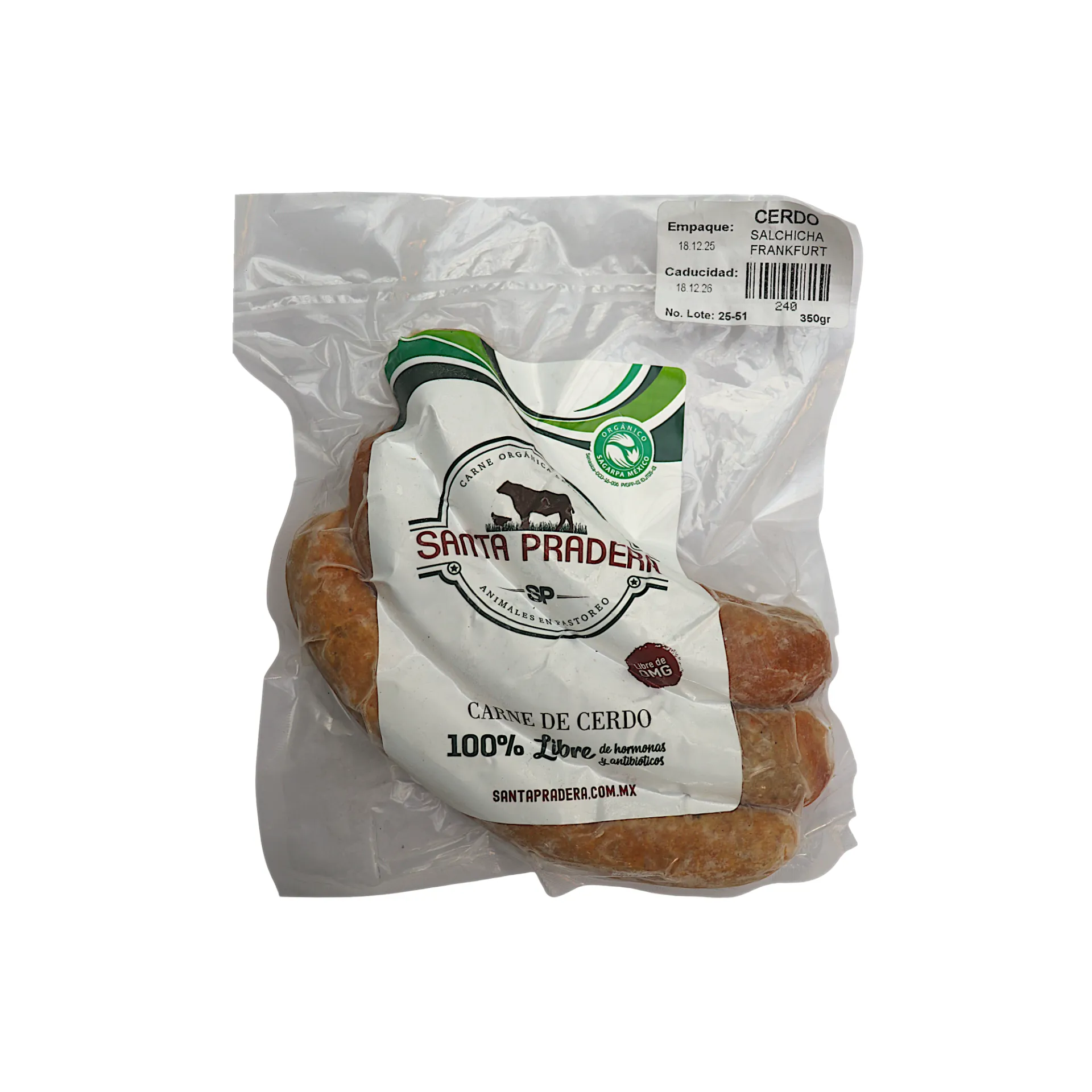 Salchicha Frankfurt 3pz SANTA PRADERA