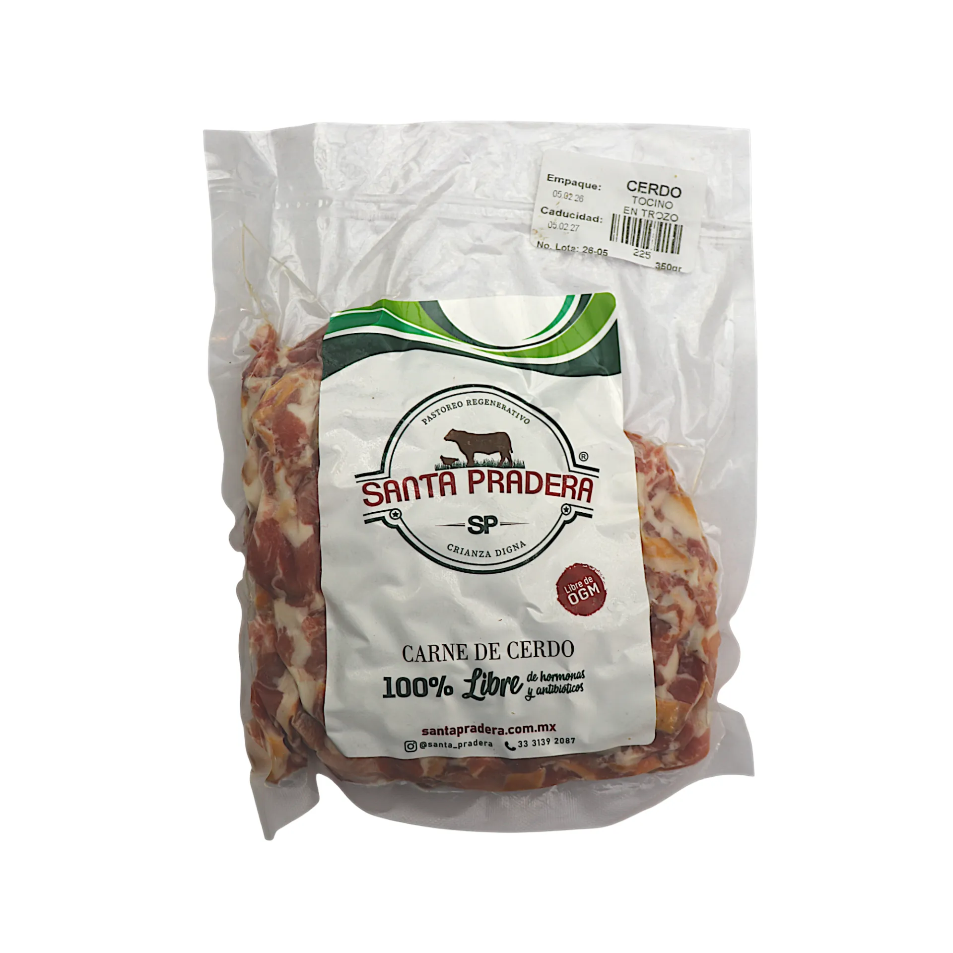 Tocino en trocitos de cerdo 350gr SANTA PRADERA