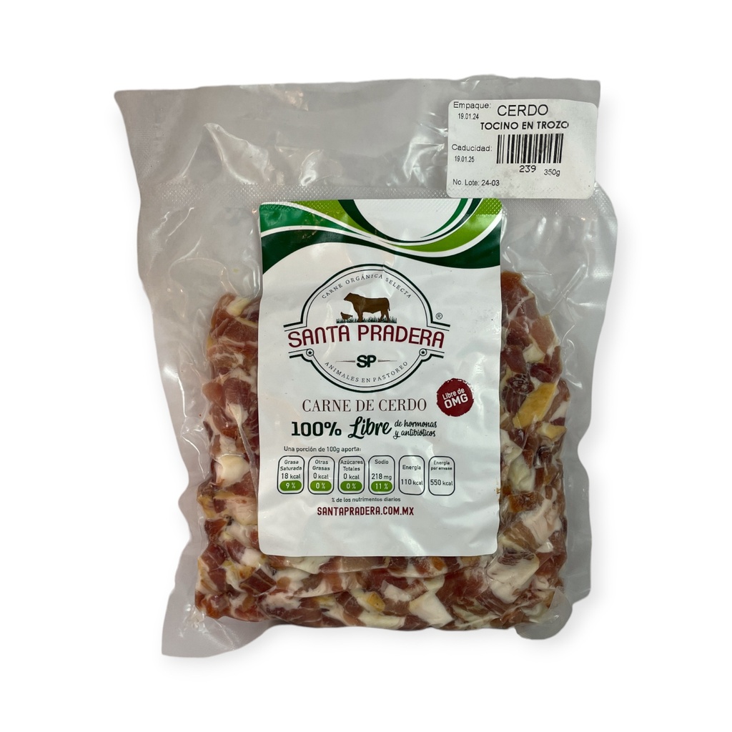 Tocino en trocitos de cerdo 350gr SANTA PRADERA