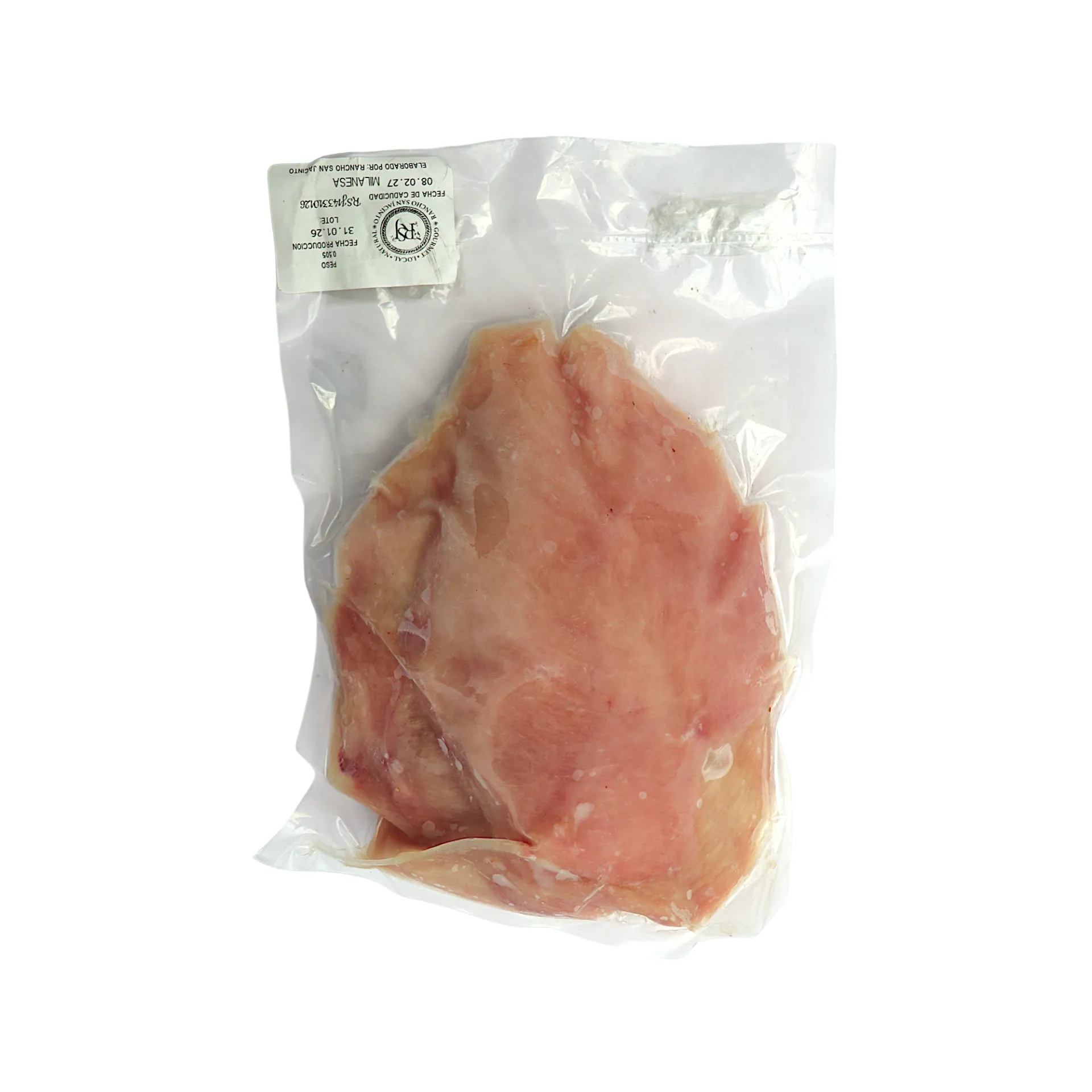 Milanesa de pollo kg SAN JACINTO