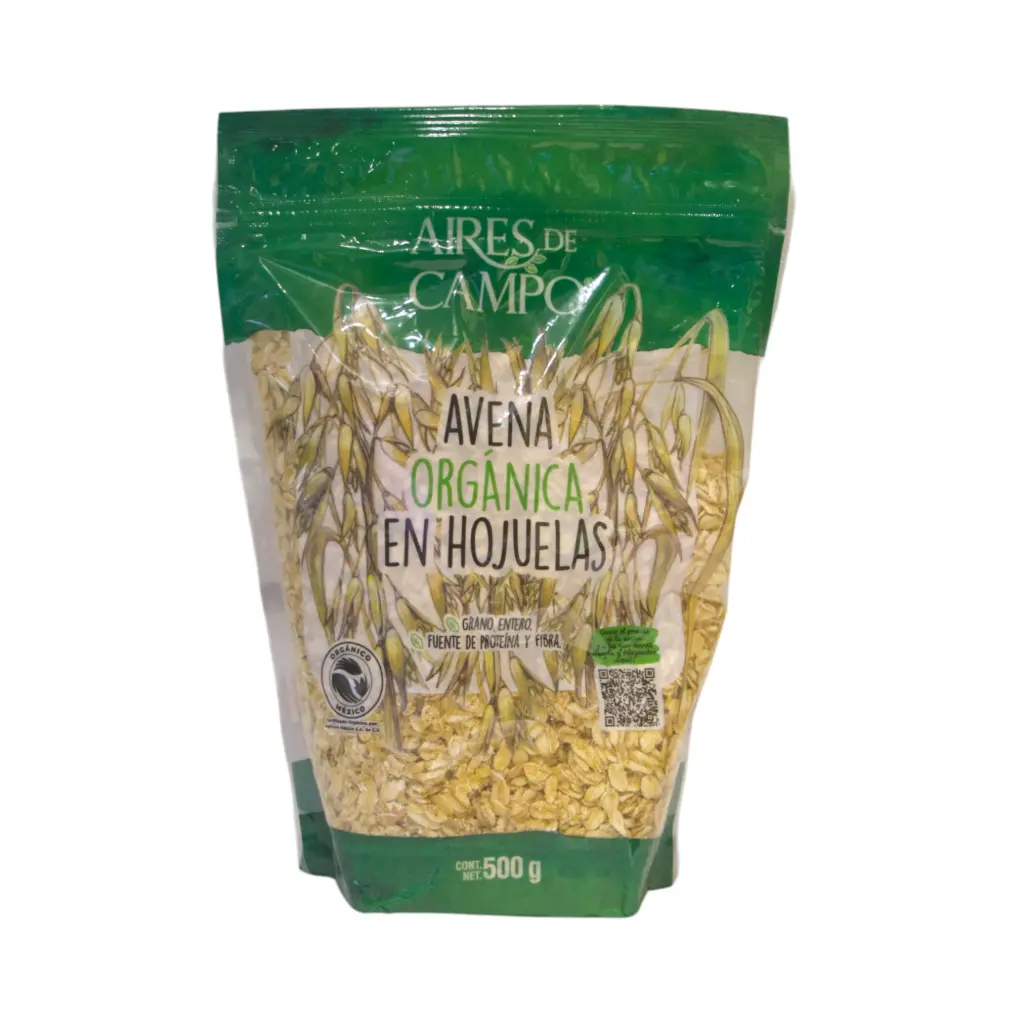Avena orgánica en hojuelas 500gr AIRES DE CAMPO