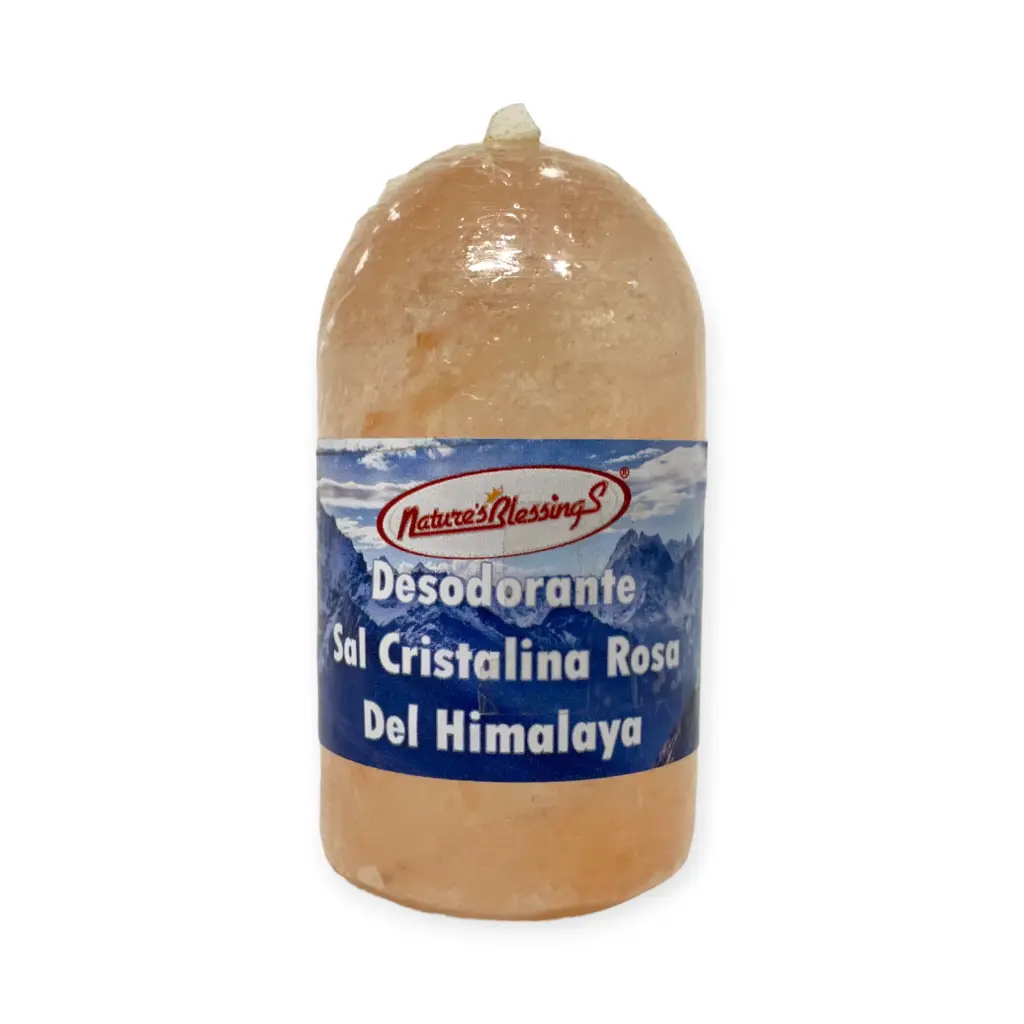 [7503012295653] Desodorante de sal rosa cristalina del Himalaya NATURE'S BLESSINGS