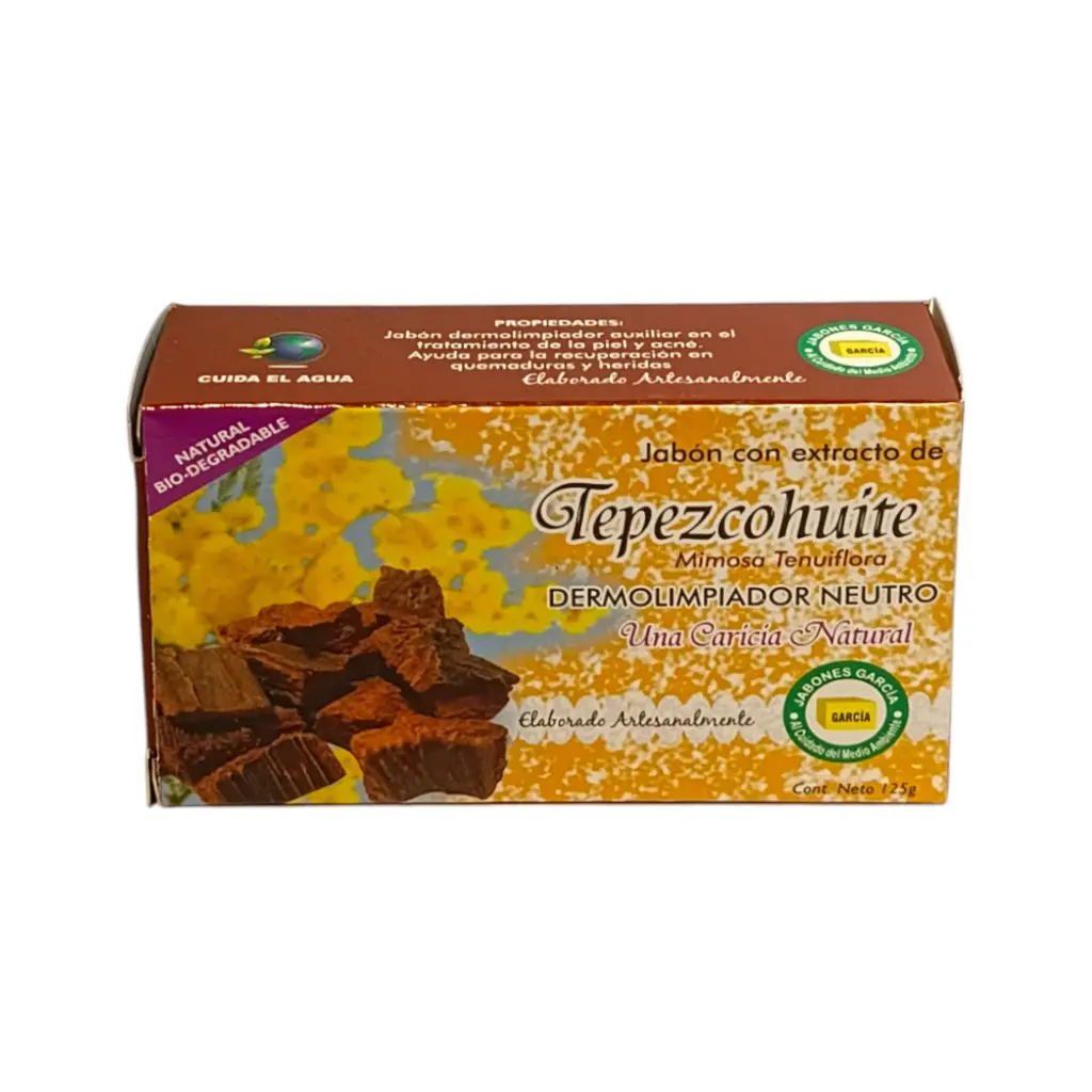 Jabón de tepezcohuite 125gr GARCÍA