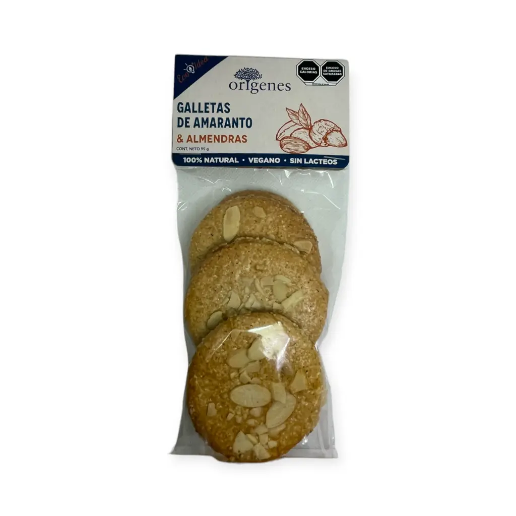 Galleta de amaranto con almendra 95gr ORIGENES