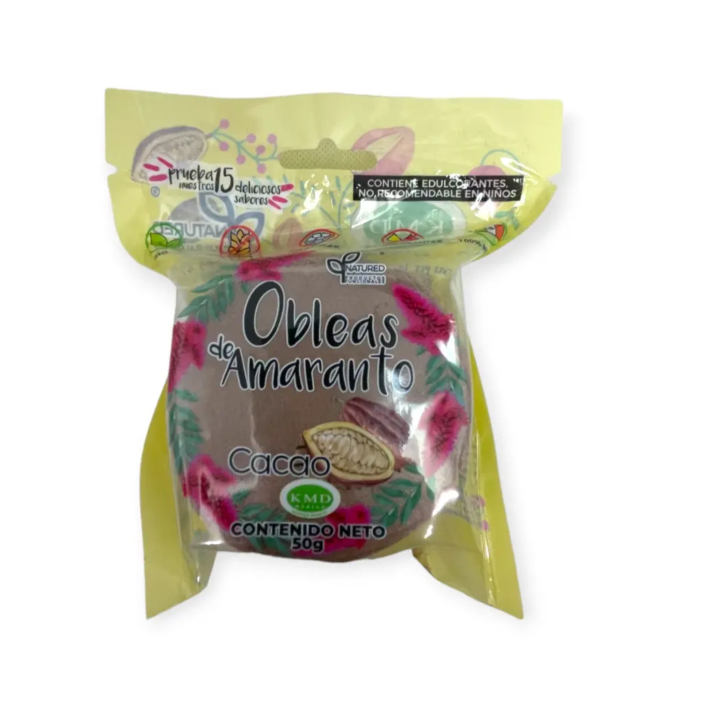 Mini obleas de amaranto con cacao 50gr ORIGENES