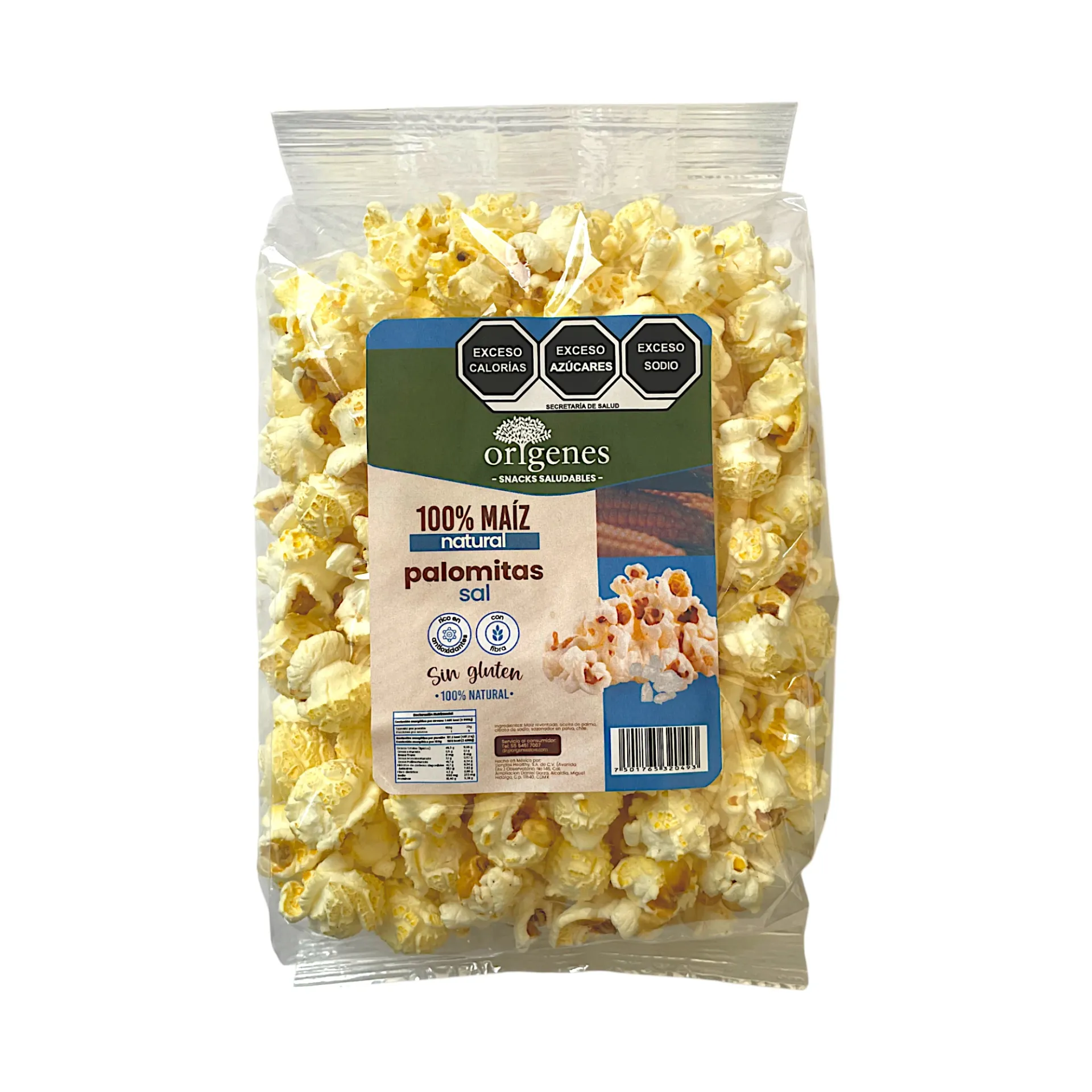 [7501765320493] Palomitas de maíz con sal 60gr ORIGENES