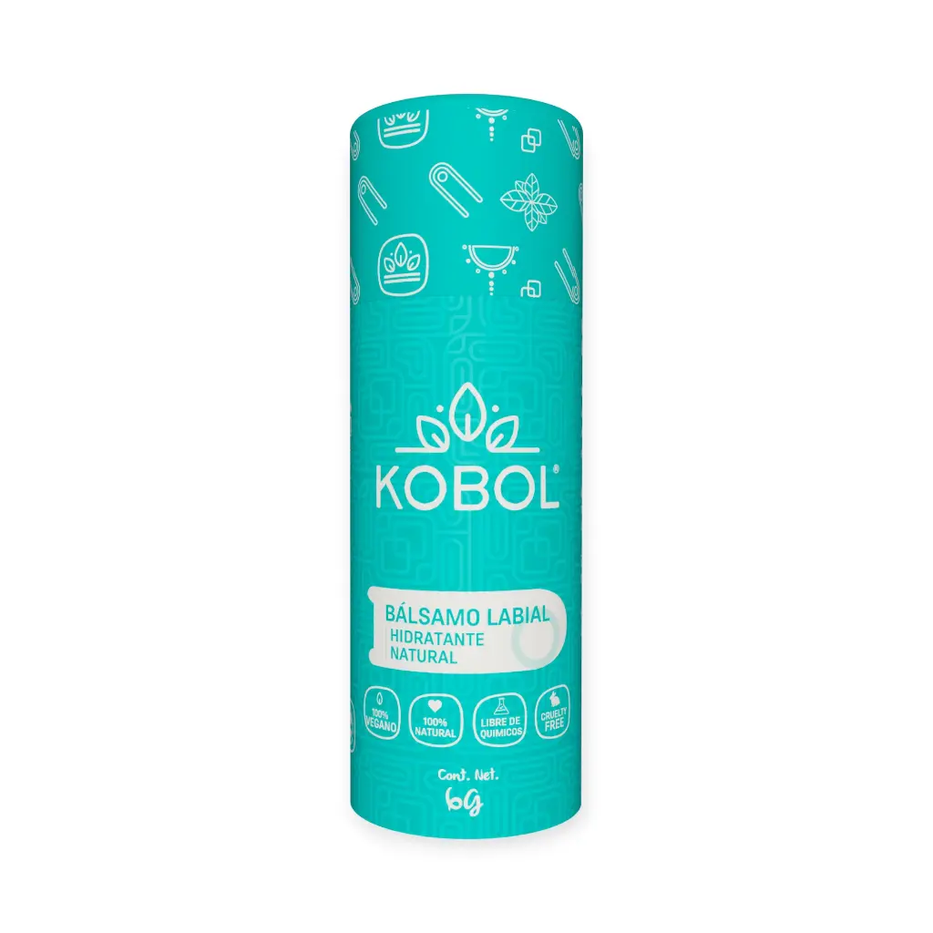 Bálsamo labial natural vegano push up 7gr KOBOL
