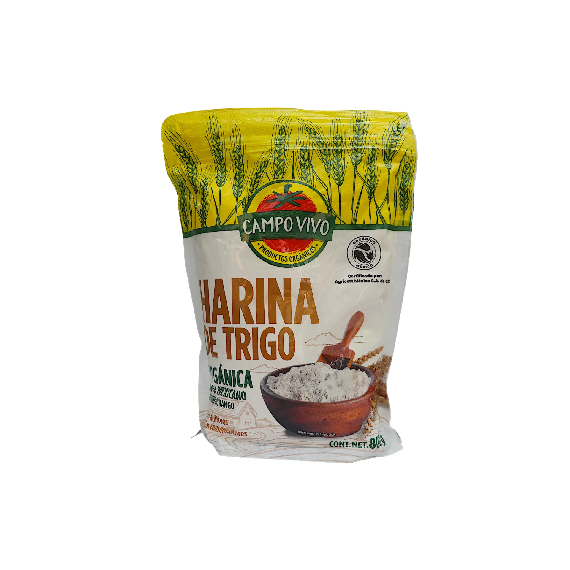 [7502236172801] Harina de trigo 800gr CAMPO VIVO
