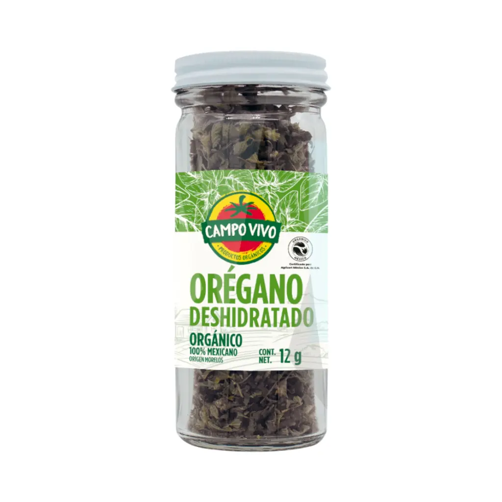 Orégano deshidratado orgánico 12gr CAMPO VIVO