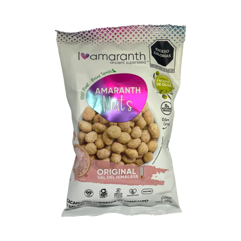 [7503031225501] Nuts con sal del Himalaya natural 142gr IAMARANTH
