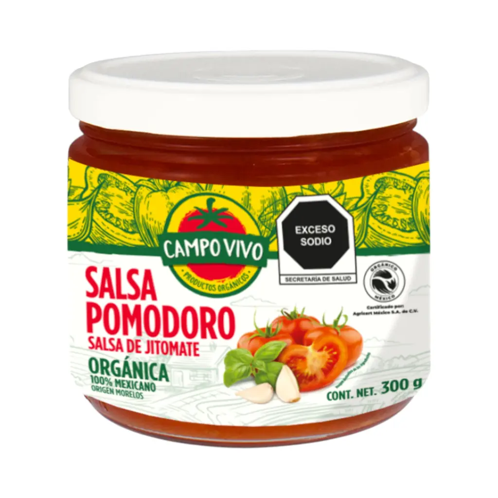 [7502236171972] Salsa pomodoro orgánica 300gr CAMPO VIVO