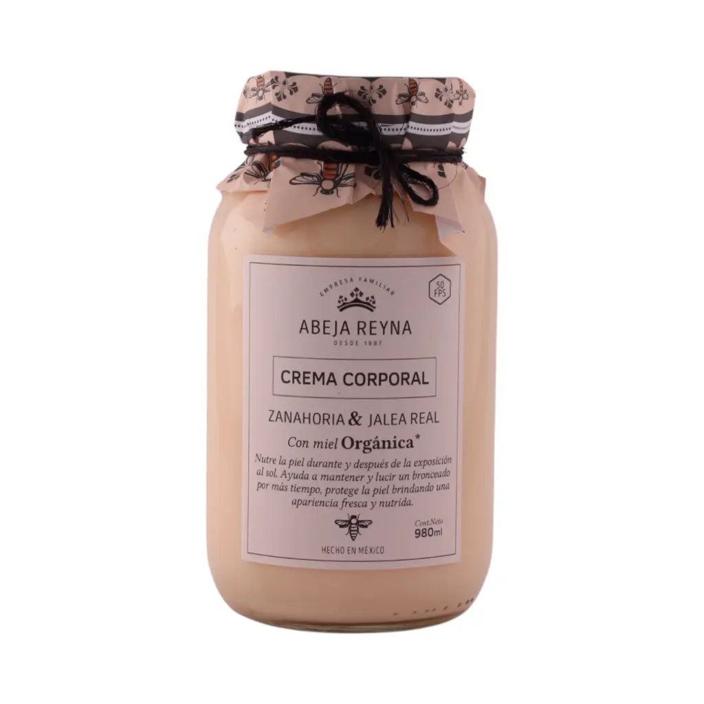 [7502281601721] Crema corporal de zanahoria 980ml ABEJA REYNA