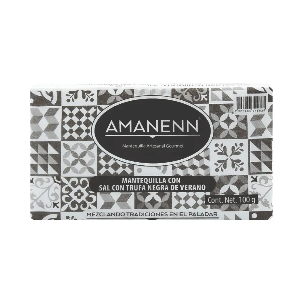 Mantequilla artesanal de sal con trufa negra de verano 100gr AMANENN