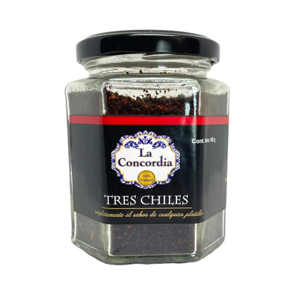 Salsa seca de tres chiles 100gr LA CONCORDIA