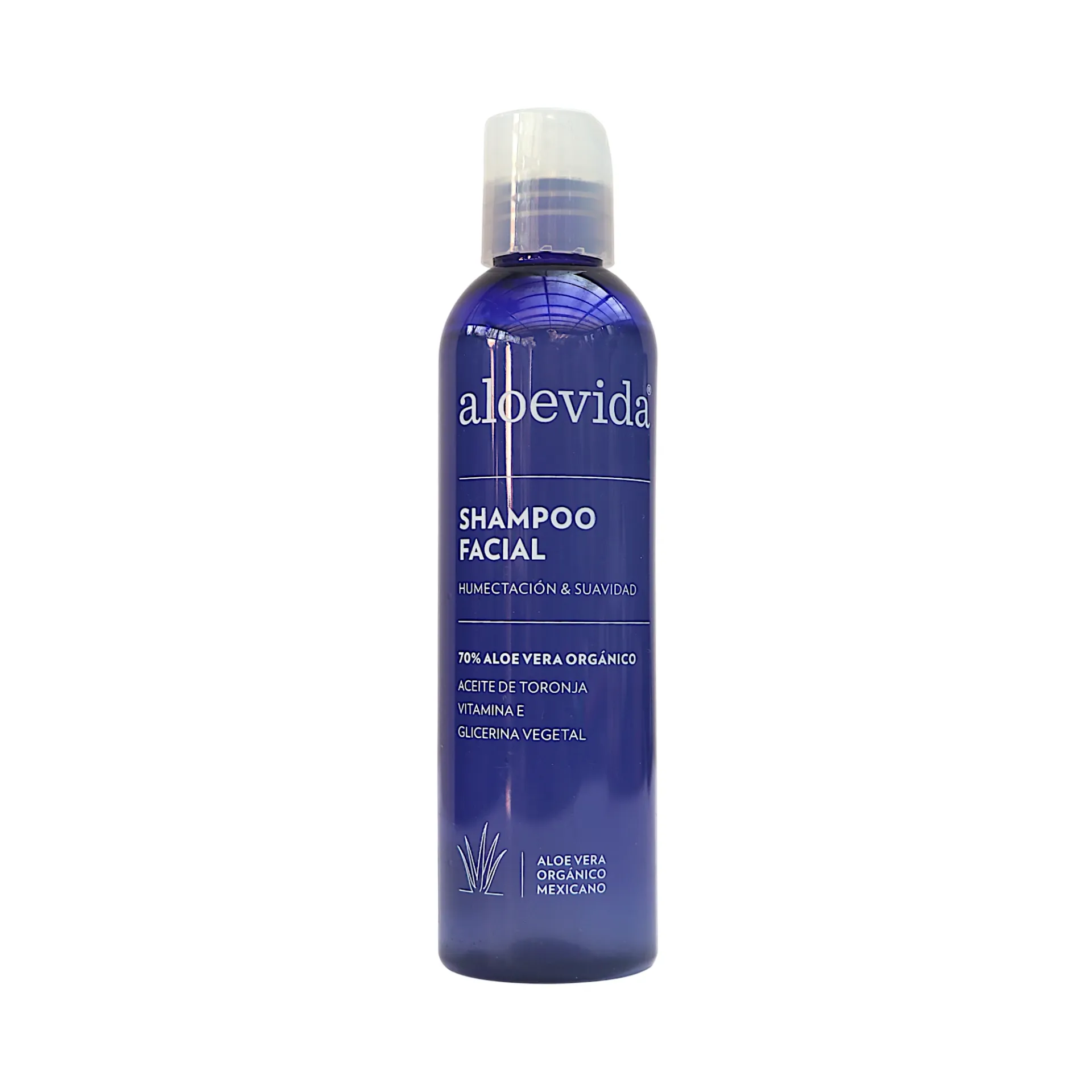 [7503001195582] Shampoo facial con 70% de aloe vera orgánico 121ml ALOE VIDA