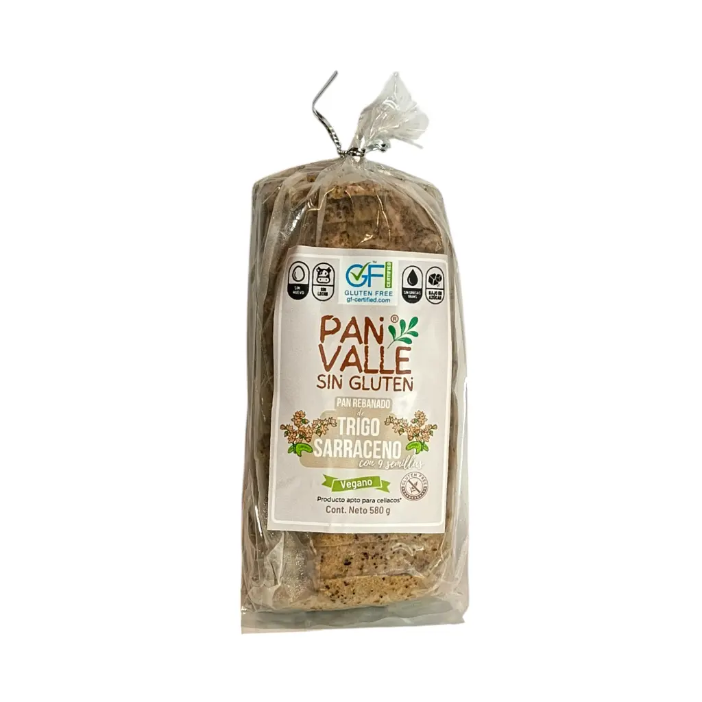 Pan sin gluten de trigo sarraceno 580gr PAN VALLE