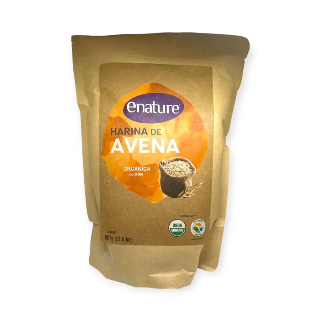 Harina de avena 907gr E-NATURE