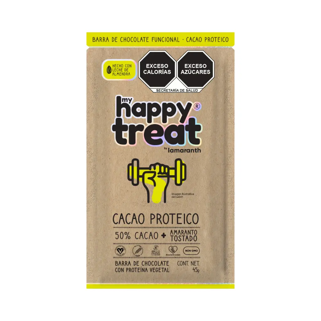 My happy treat, chocolate proteico 45gr IAMARANTH