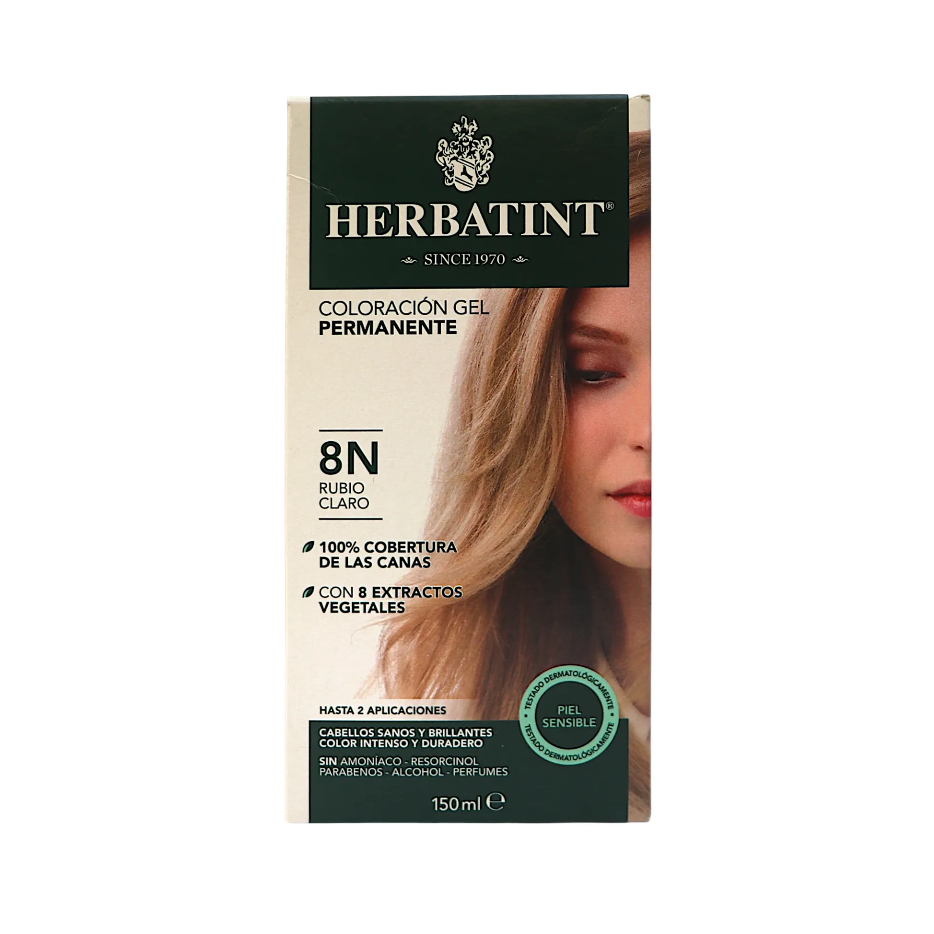 Tinte herbal rubio claro 8N 170ml HERBATINT