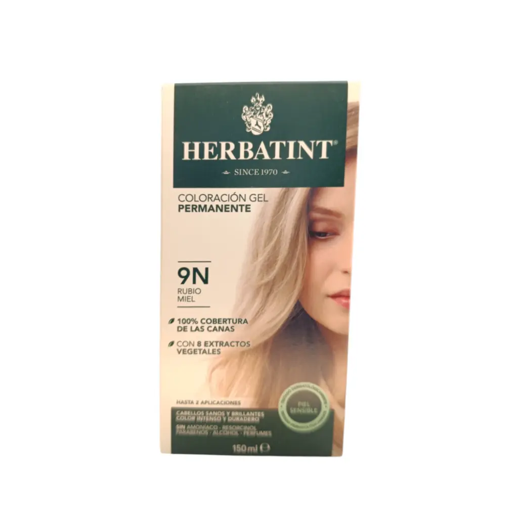Tinte herbal rubio miel 9N 170ml HERBATINT