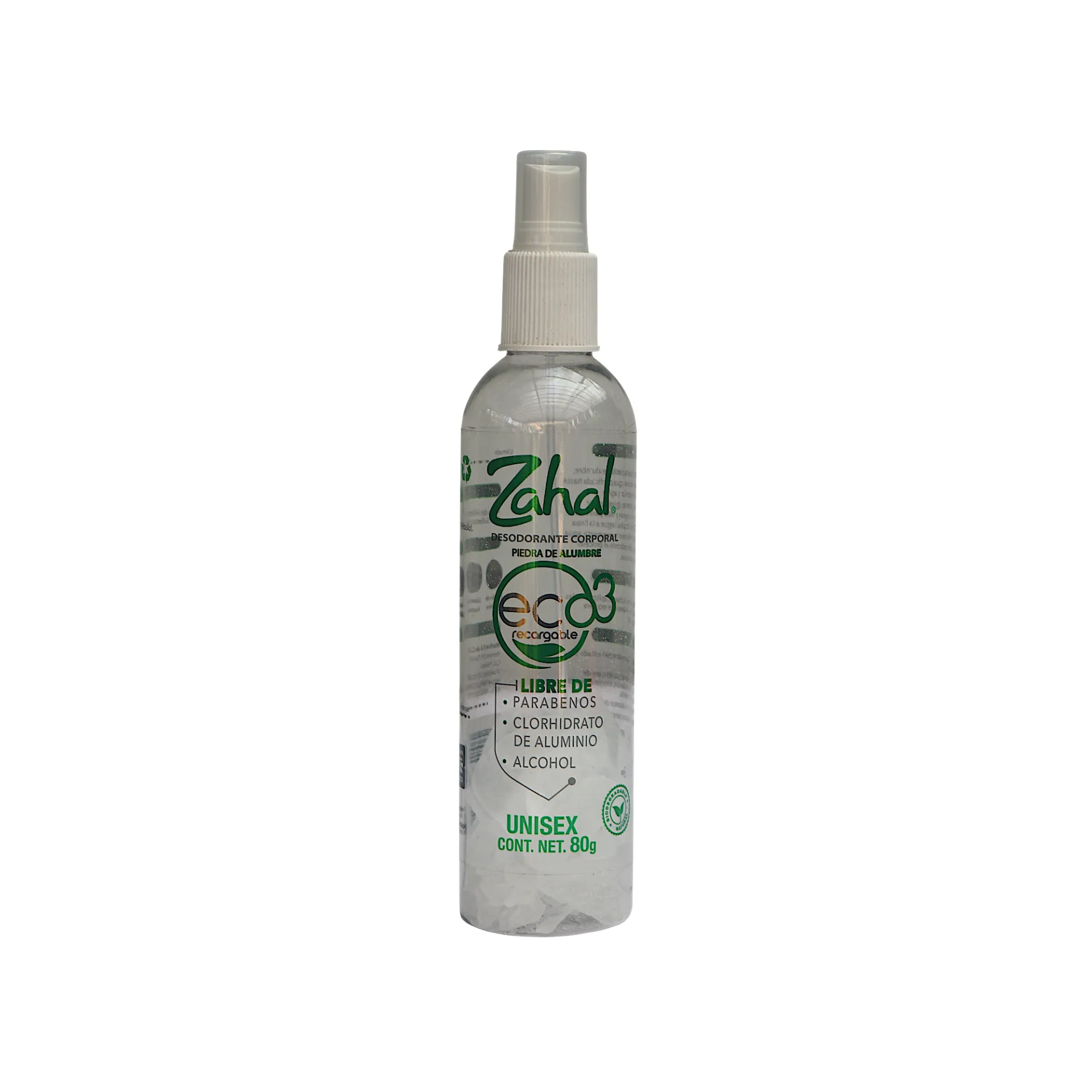 Desodorante eco 3 recargable 80gr ZAHAL