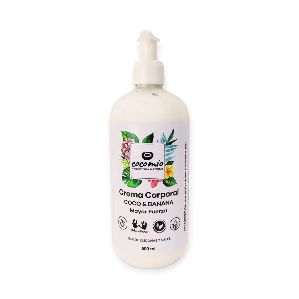Crema corporal de coco y banana 500ml COCOMIO